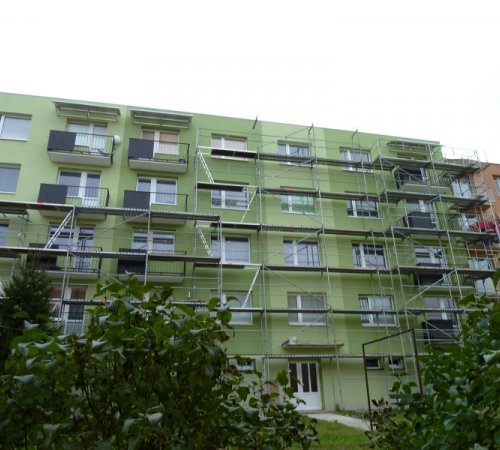 Zateplení fasády panelových domů - Velké Meziříčí